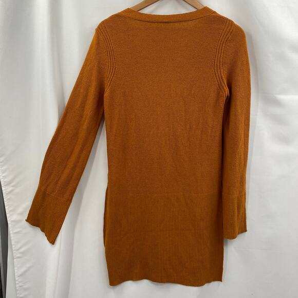Free People rust orange criss cross tunic sweater - Picture 4 of 5